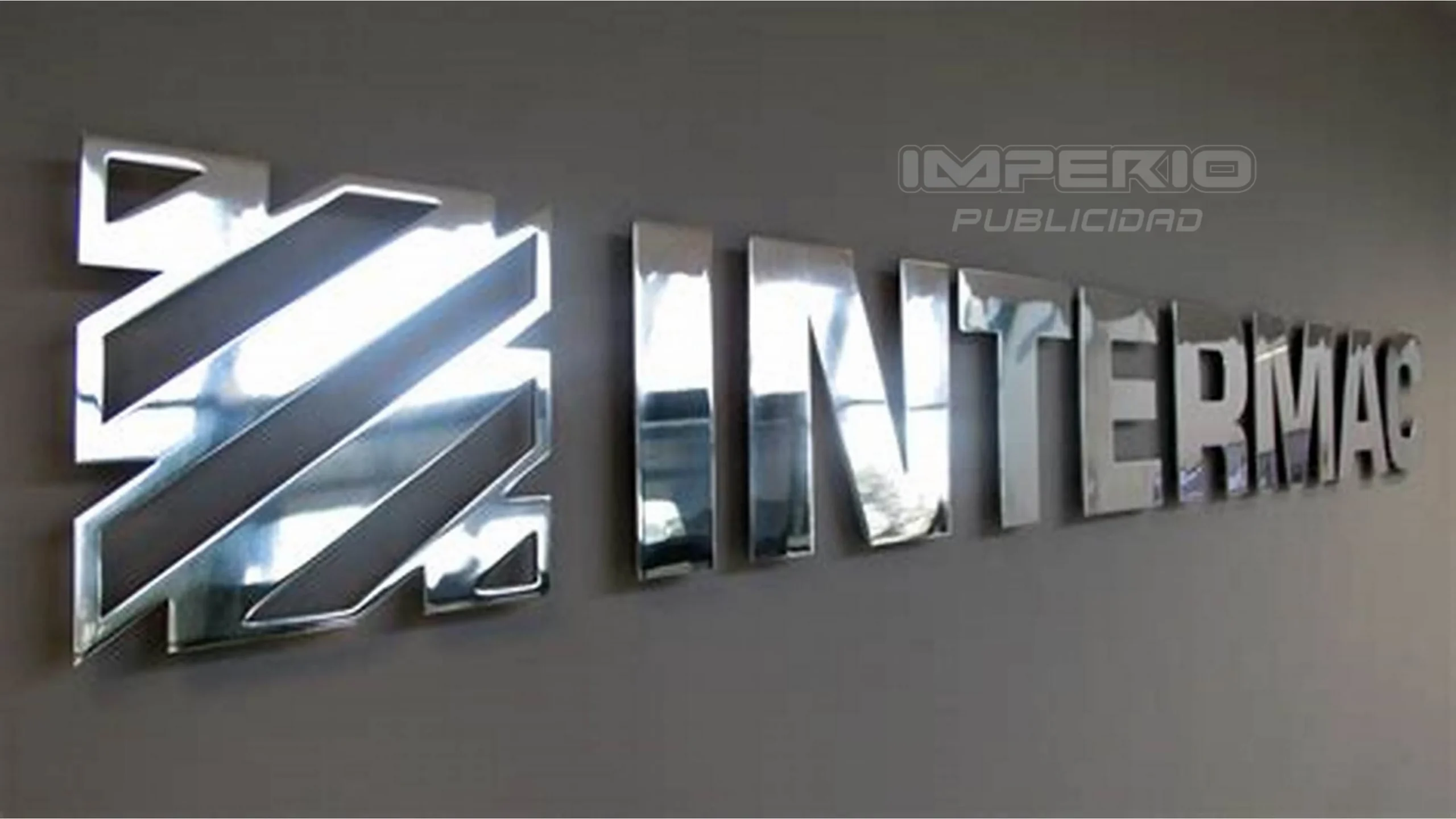 letras-3d-acero-inoxidable-intermac-pulido-espejo-cdmx Letras 3D de acero inoxidable pulido espejo para logotipo empresarial INTERMAC en CDMX